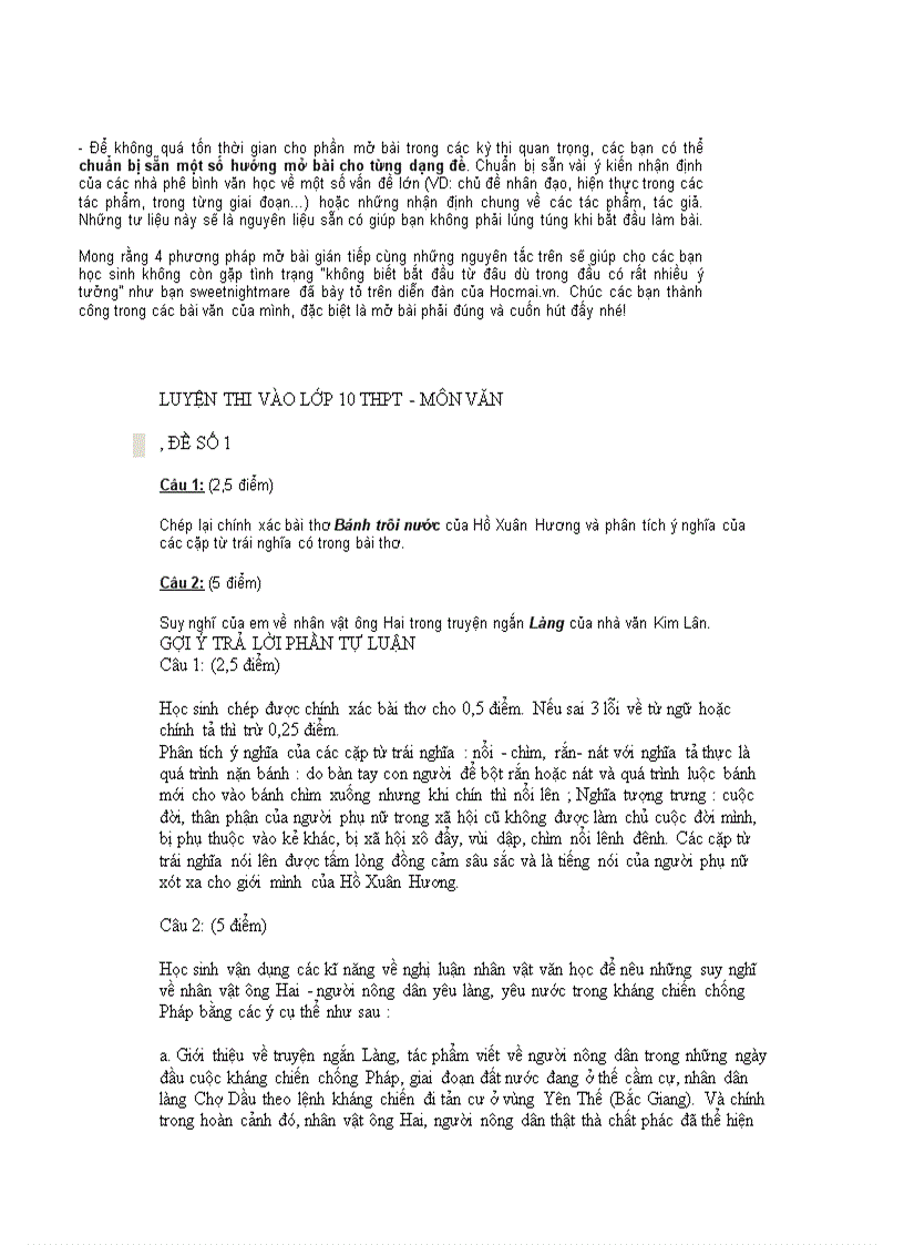 image for page 4 cách mở bài và 16 đề ôn thi văn 9