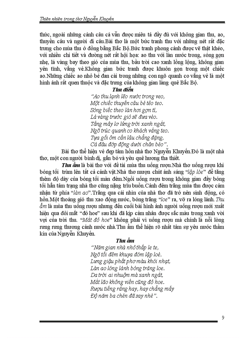 image for page Thiên nhiên trong thơ Nguyễn Khuyến