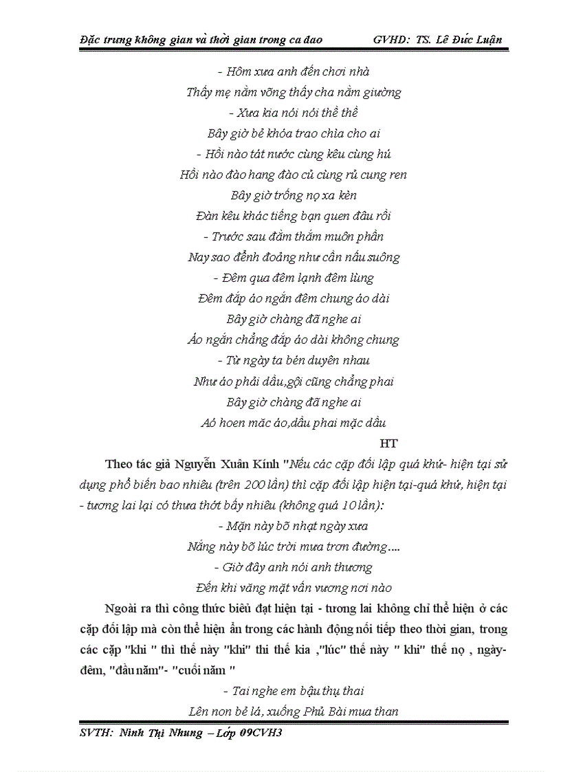 image for page Đặc trưng không gian và thời gian trong Ca Dao