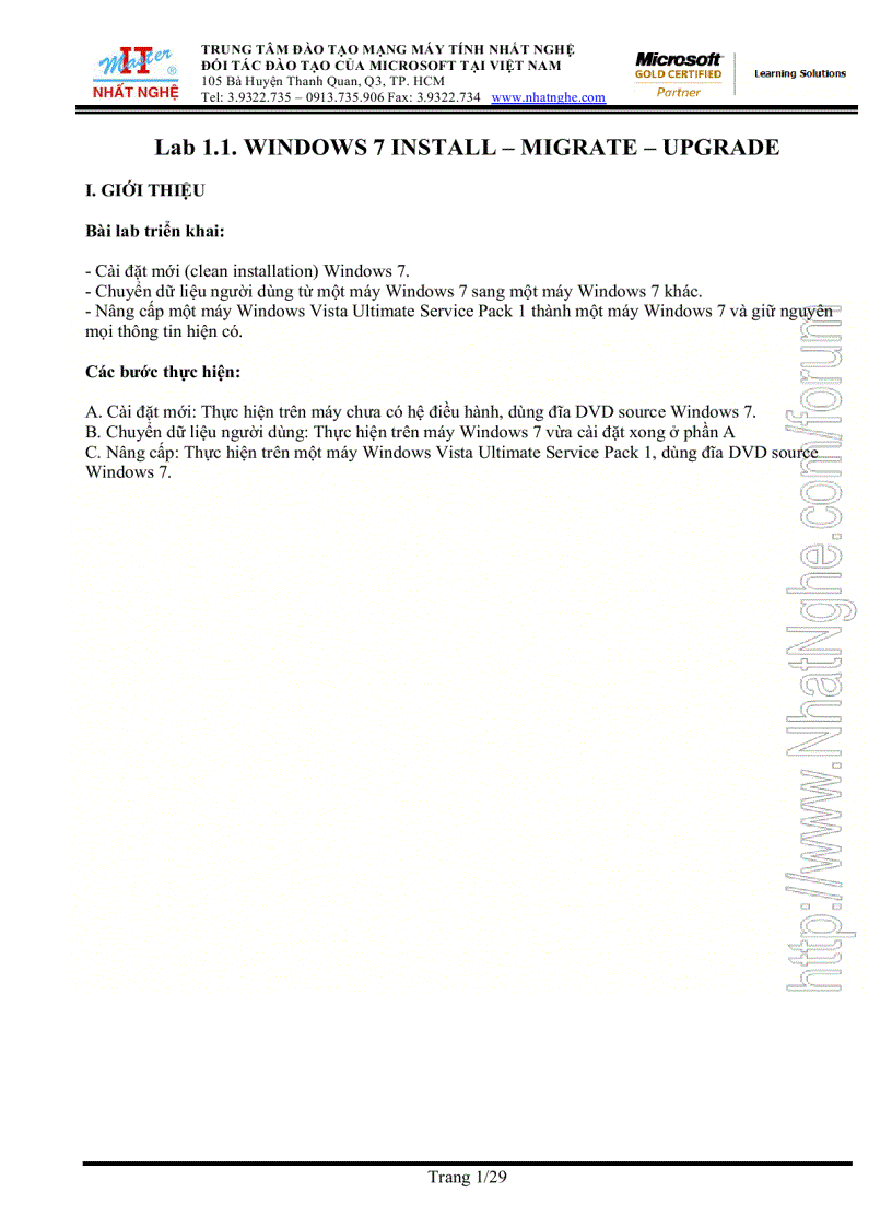 image for page Windows 7 install migrate upgrade