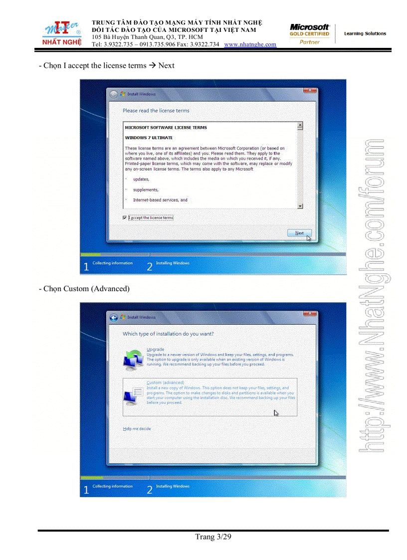 image for page Windows 7 install migrate upgrade