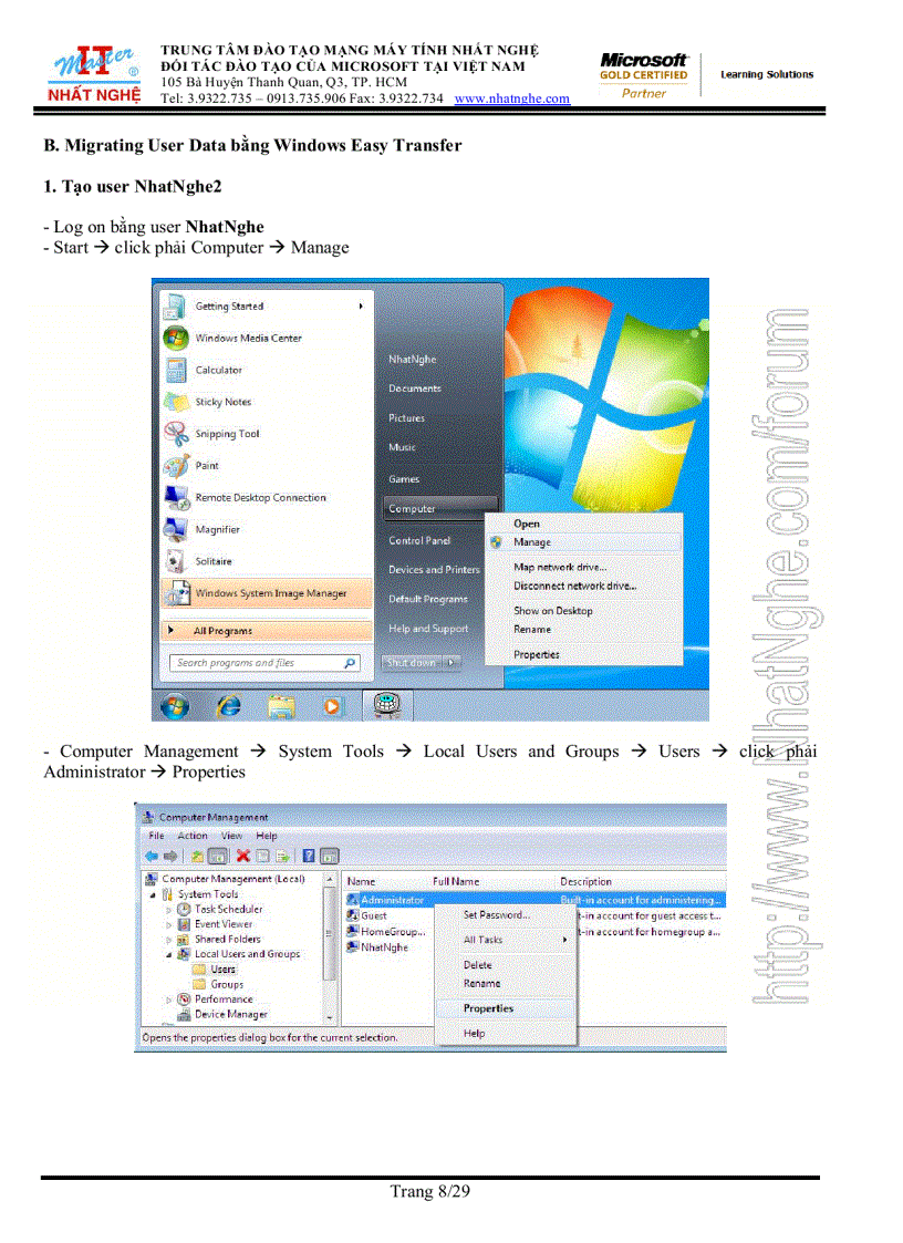 image for page Windows 7 install migrate upgrade