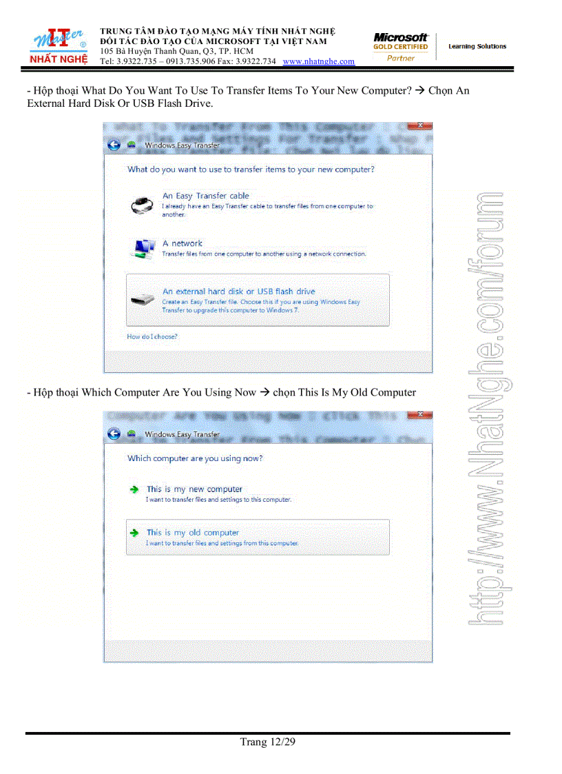 image for page Windows 7 install migrate upgrade