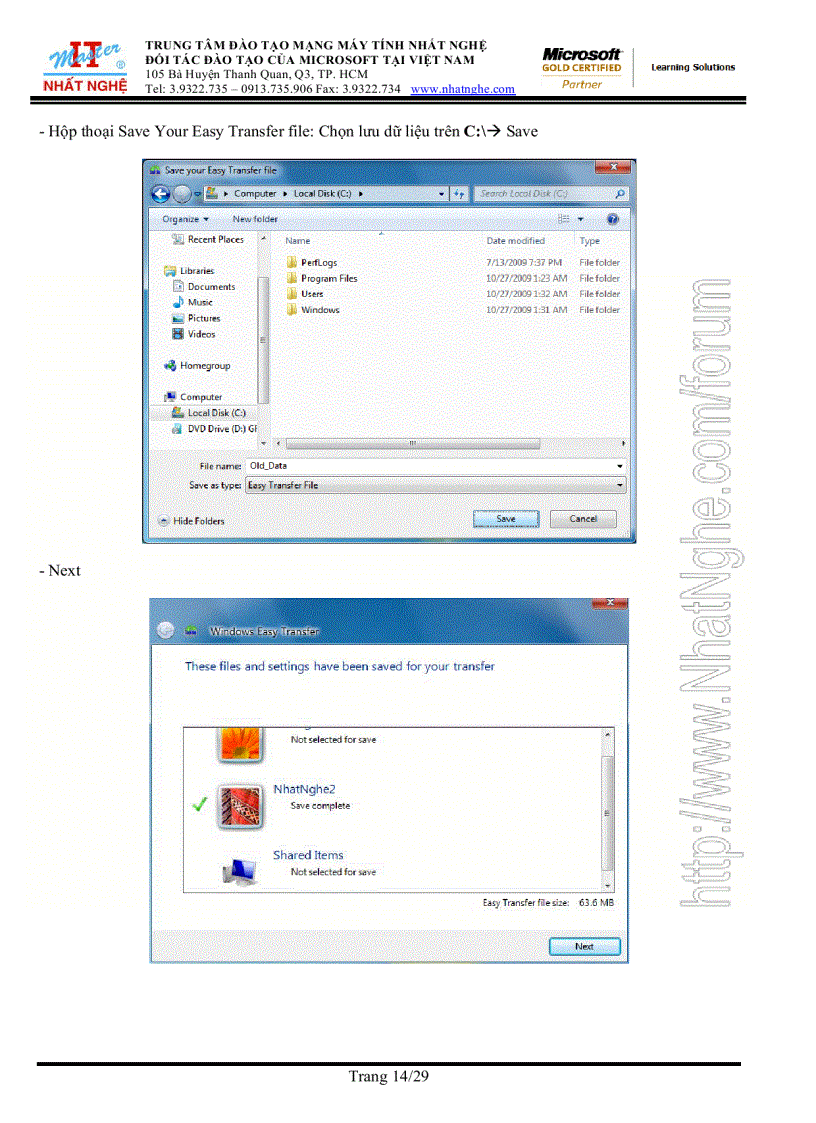 image for page Windows 7 install migrate upgrade