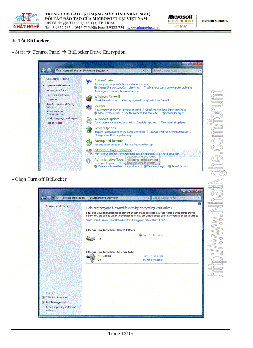 image for page Windows 7 bitlocker