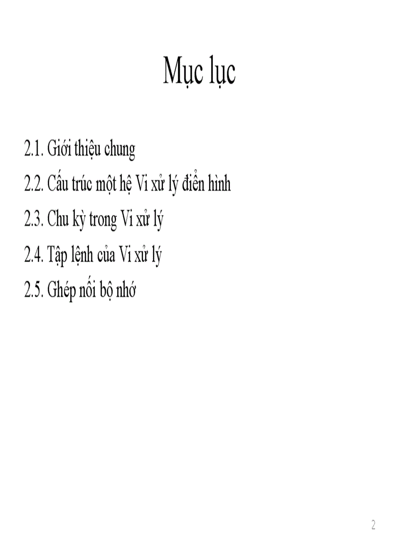 image for page Tổng quan về hệ vi xử lý