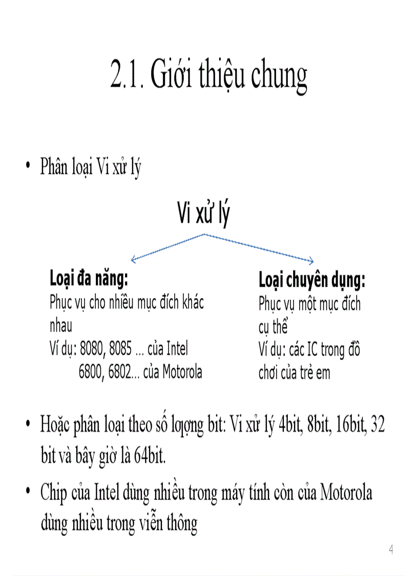 image for page Tổng quan về hệ vi xử lý