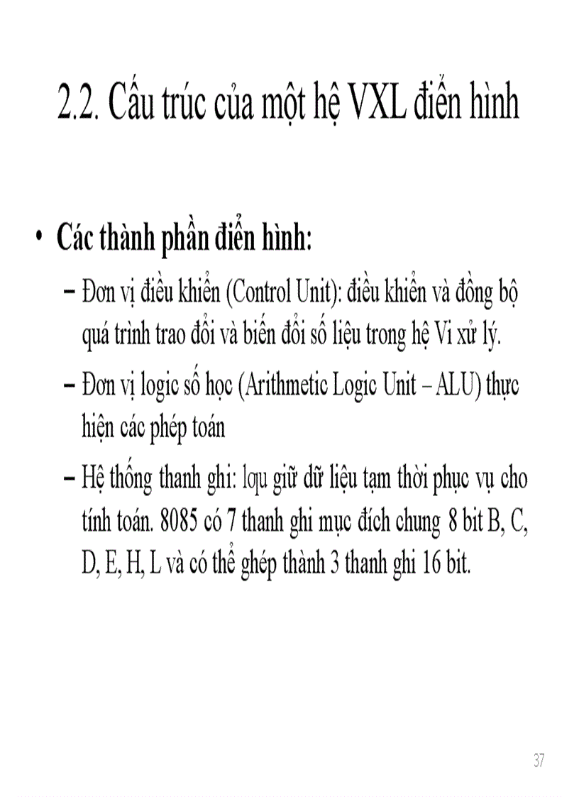image for page Tổng quan về hệ vi xử lý