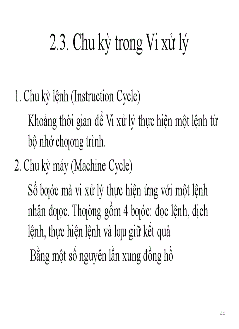 image for page Tổng quan về hệ vi xử lý