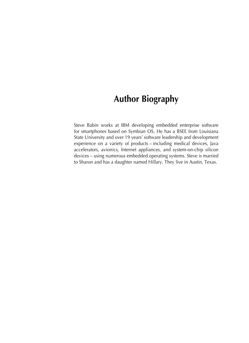 image for page Developing Software for Symbian OS