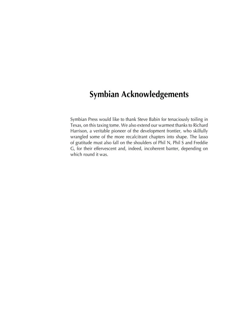 image for page Developing Software for Symbian OS