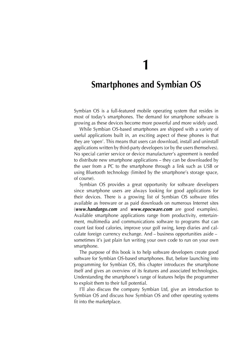 image for page Developing Software for Symbian OS