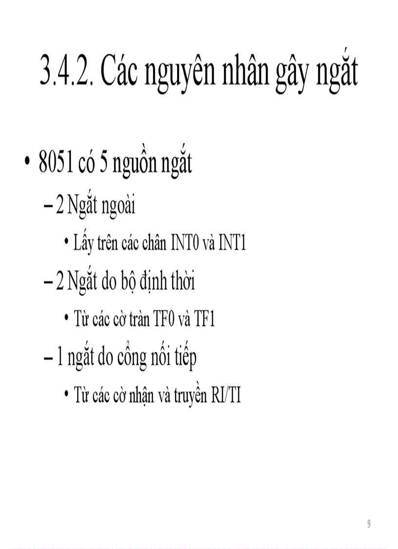 image for page Vấn đề về ngắt của Vi điều khiển