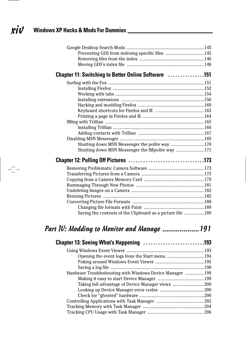 image for page Windows XP Hacks and Mods for Dummies