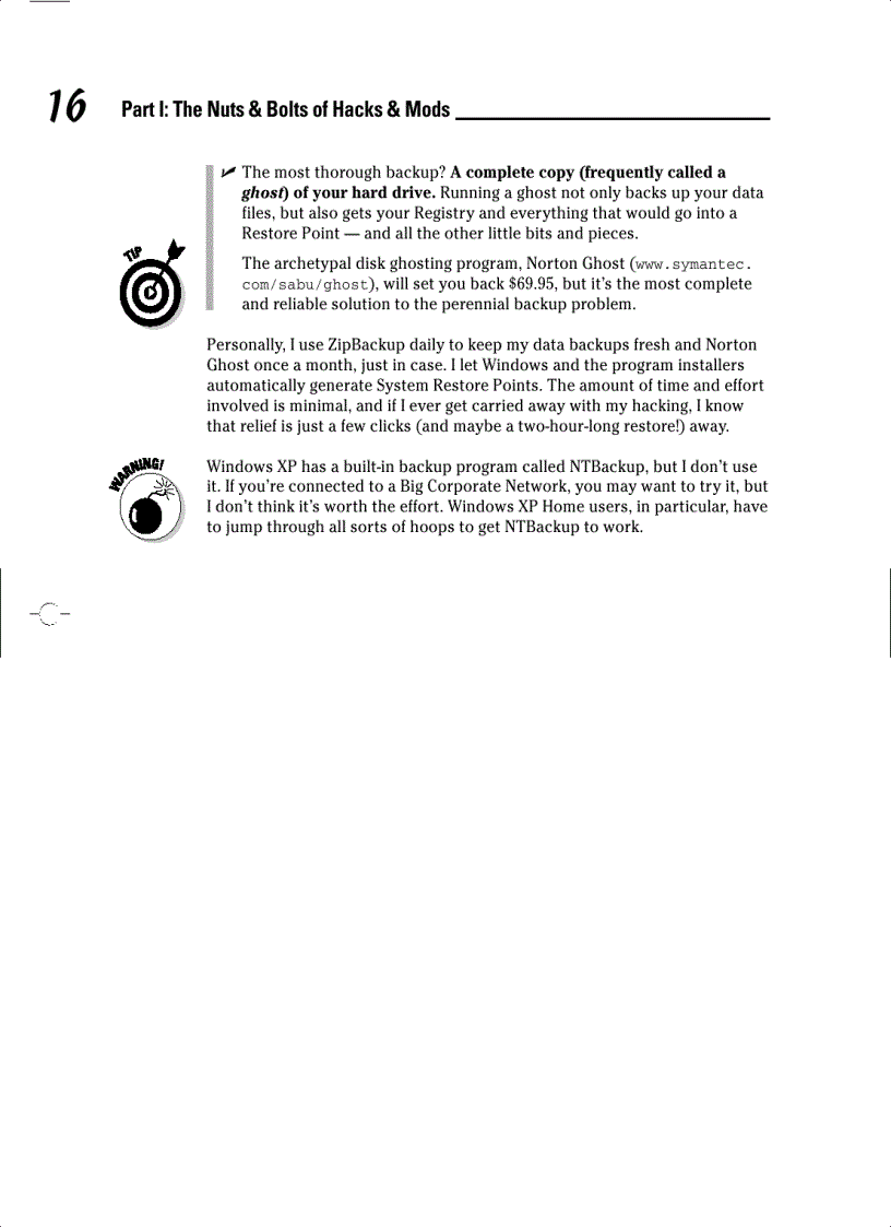 image for page Windows XP Hacks and Mods for Dummies