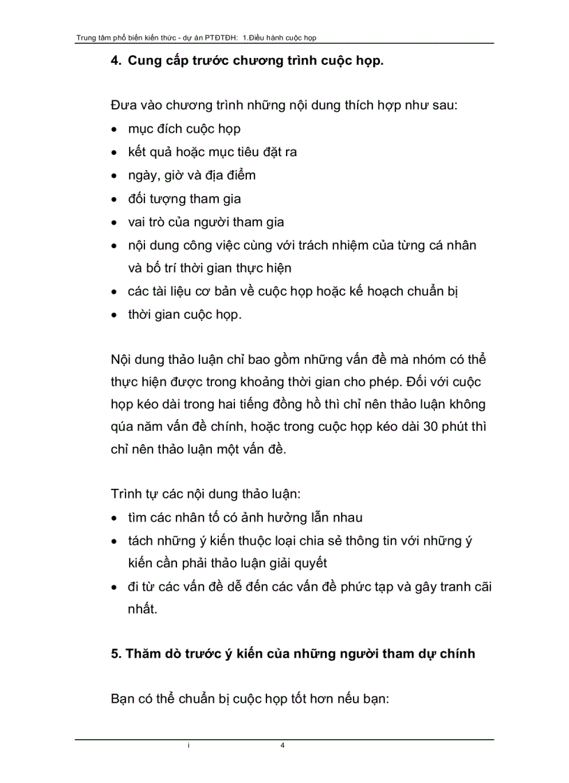 image for page Kỹ năng Điều hành cuộc họp