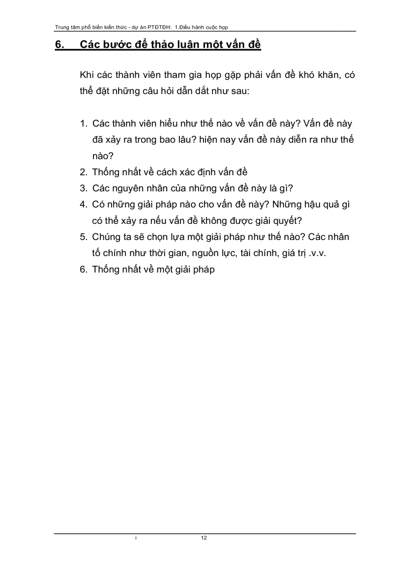 image for page Kỹ năng Điều hành cuộc họp