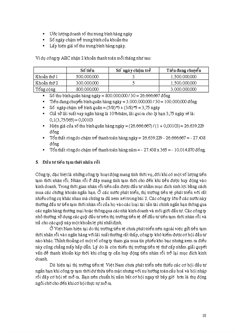 image for page Quản trị tiền mặt và chứng khoán đầu tư