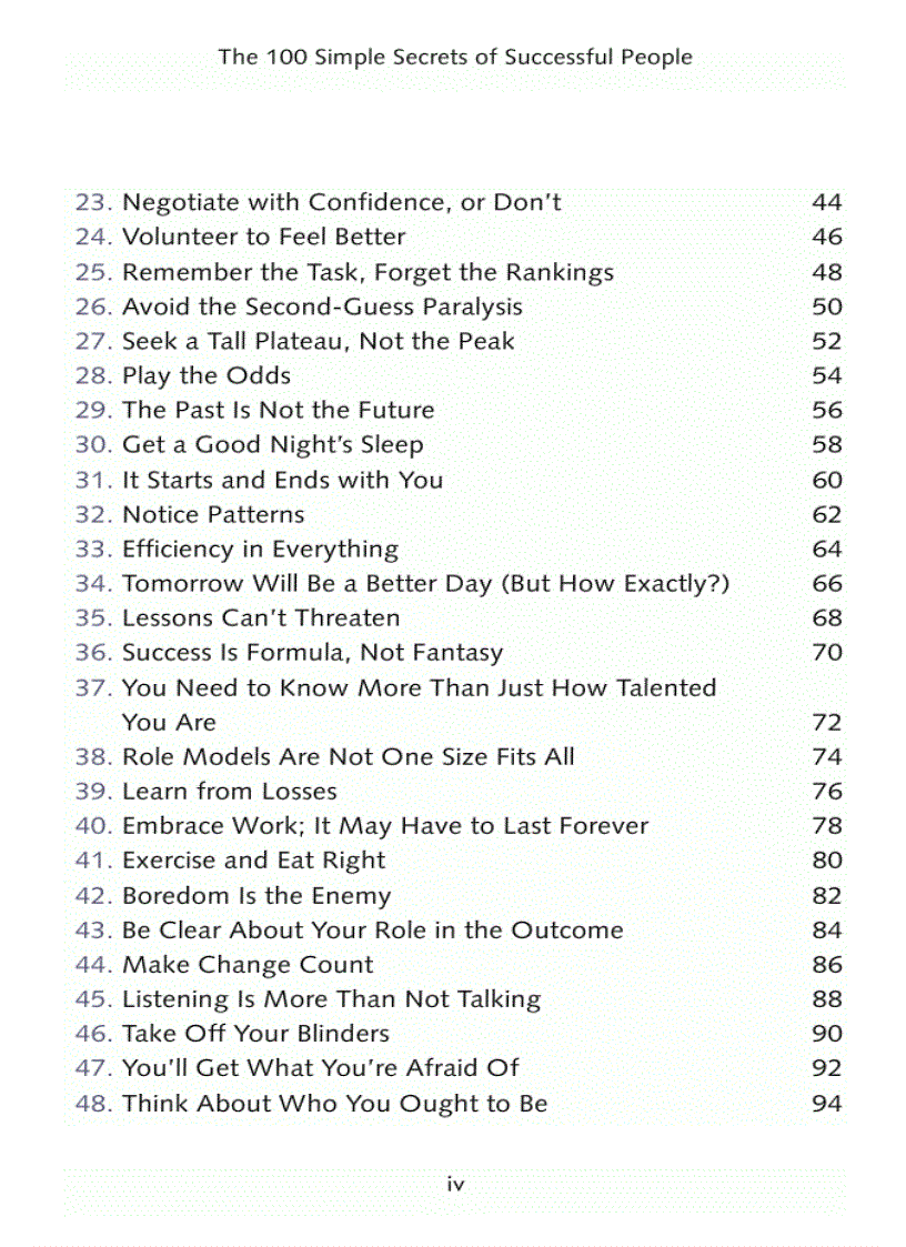 image for page T H E 1 00 S I M P L E S E C R E T S O F Successful People