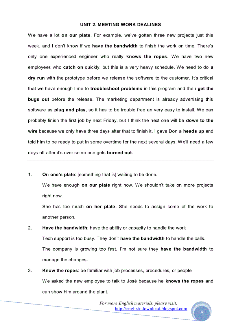 image for page Toeic Idioms