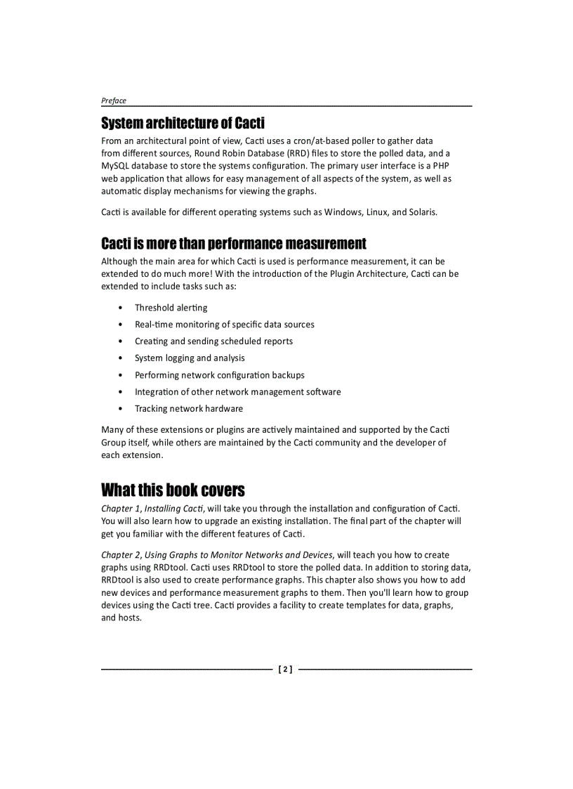 image for page Learn Cacti and design a robust Network Operations Center