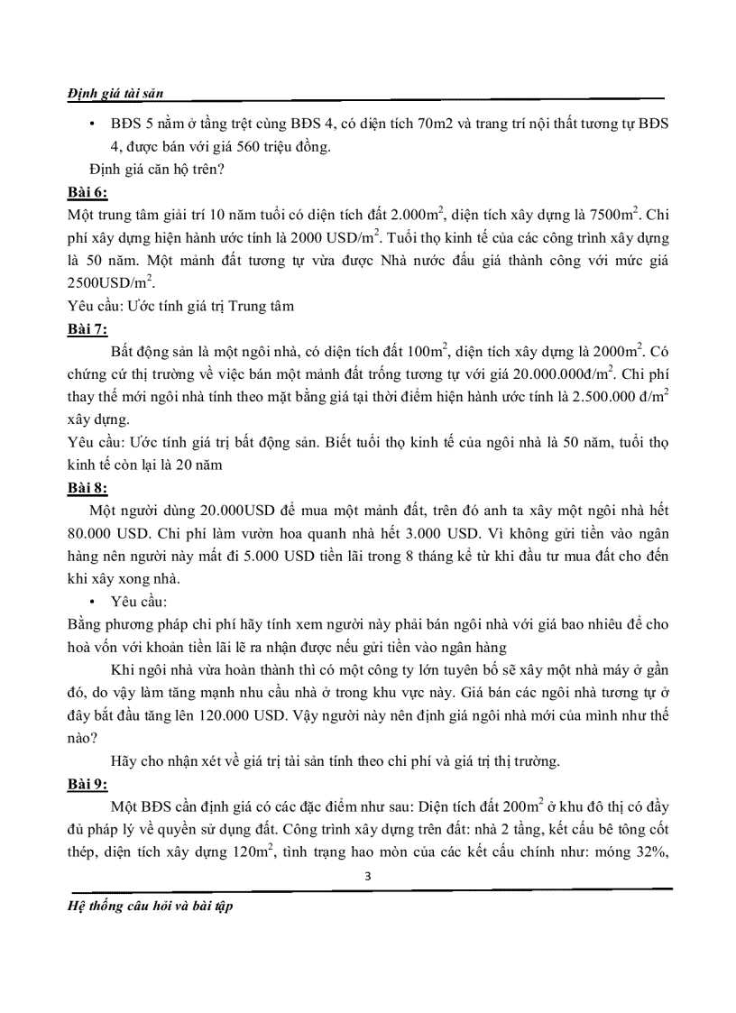 image for page Bài tập định giá tài sản