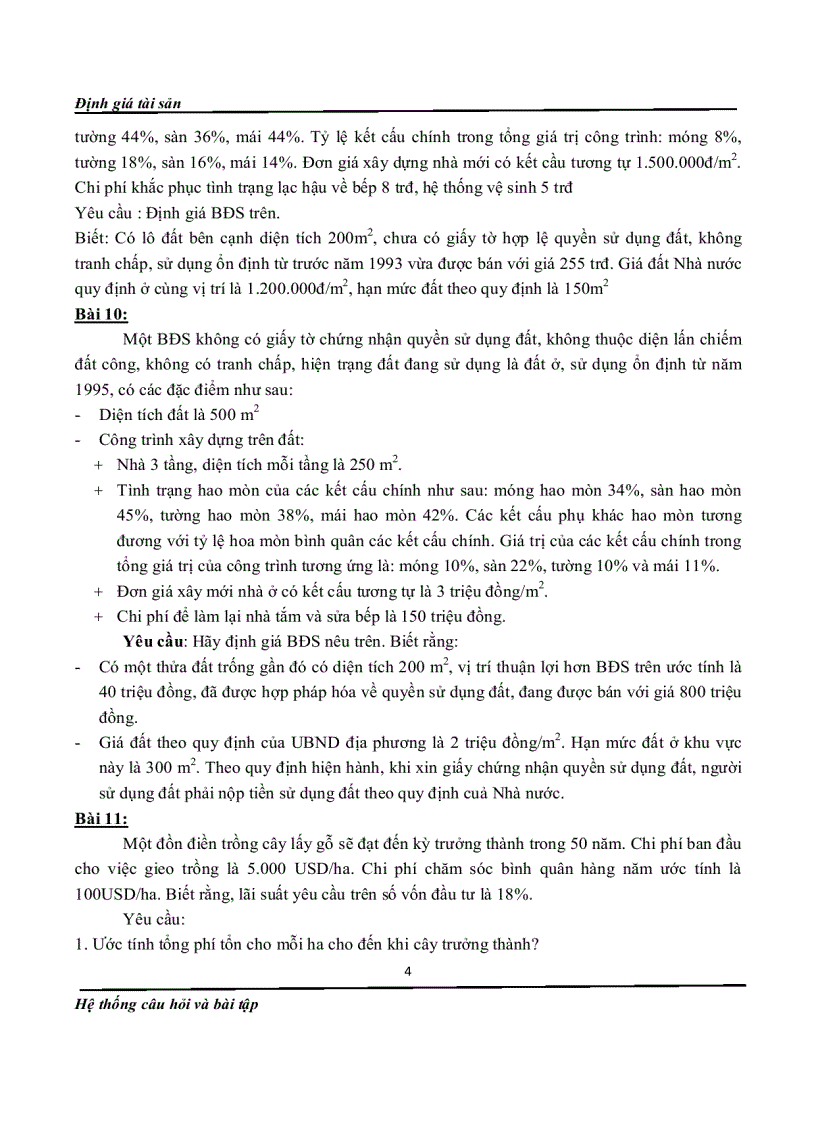 image for page Bài tập định giá tài sản