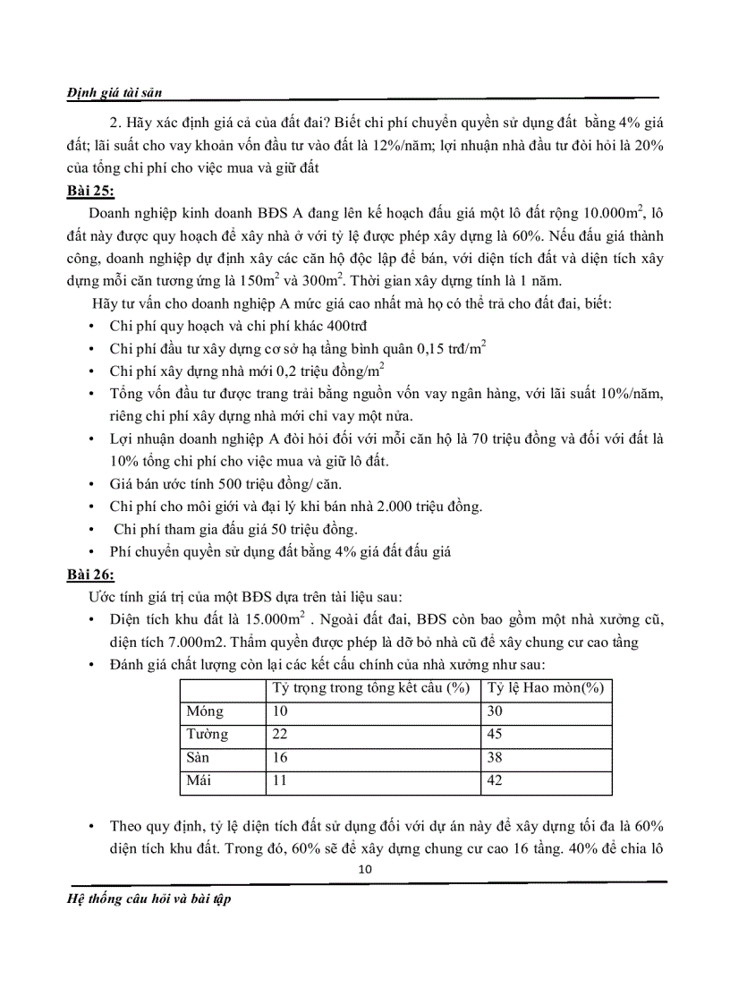 image for page Bài tập định giá tài sản