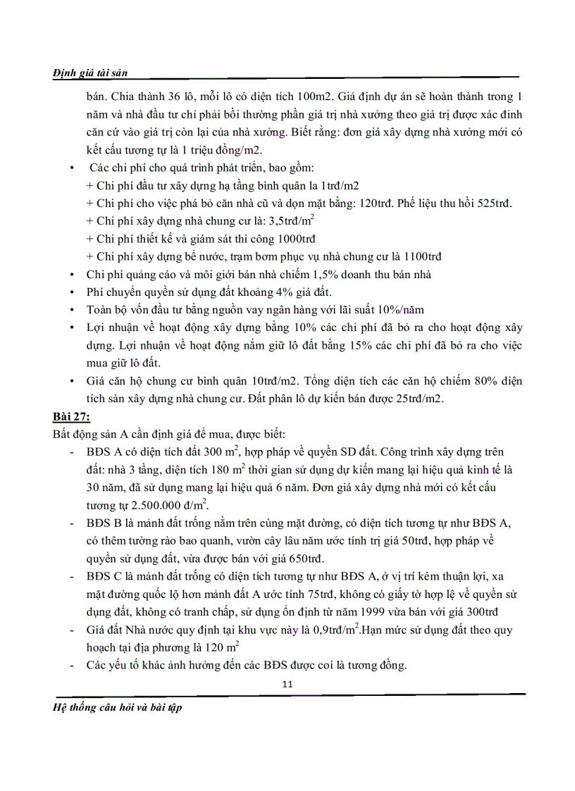 image for page Bài tập định giá tài sản