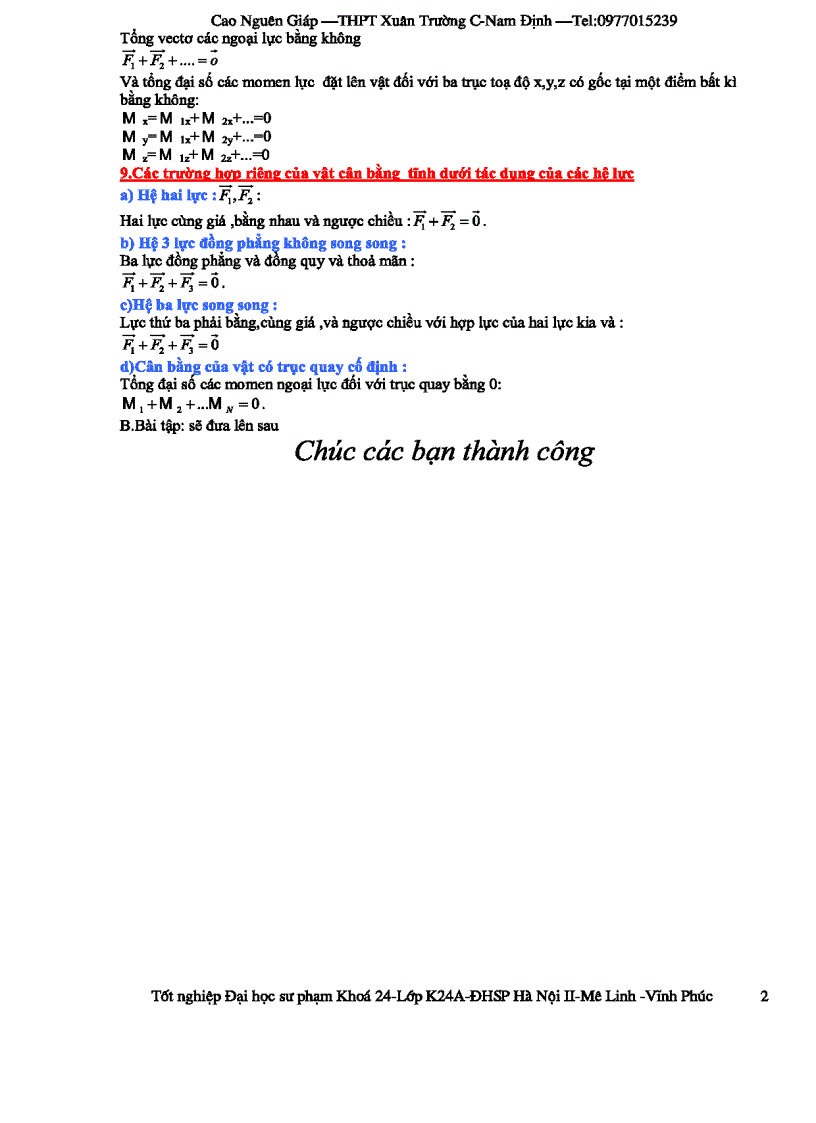 image for page Bài Giảng Cơ Học Vật Rắn Cao Nguyên Giáp