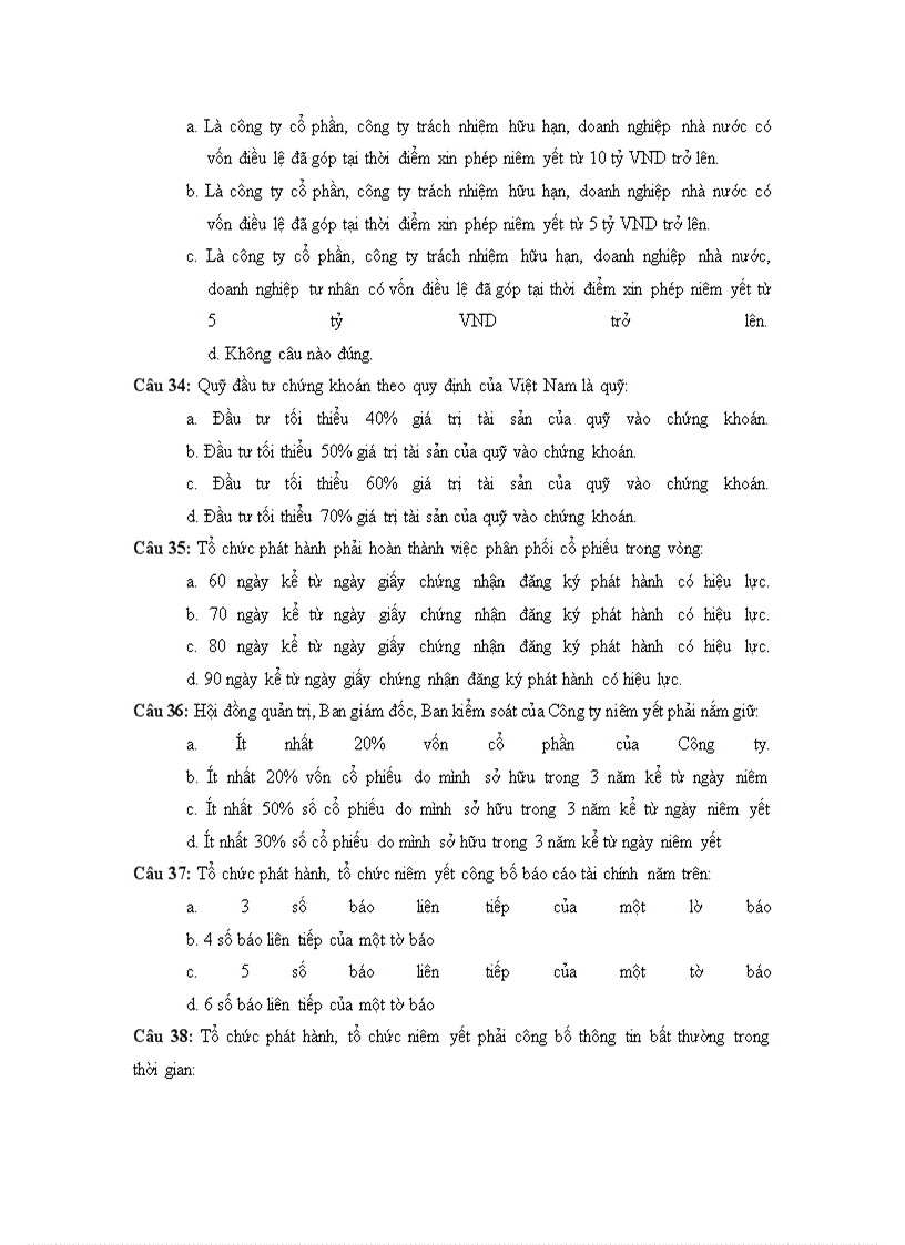 image for page 500 câu hỏi trắc nghiệm chứng khoán