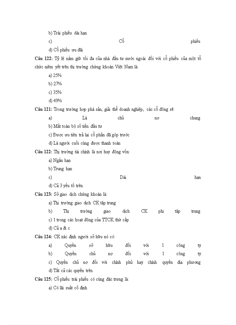 image for page 500 câu hỏi trắc nghiệm chứng khoán