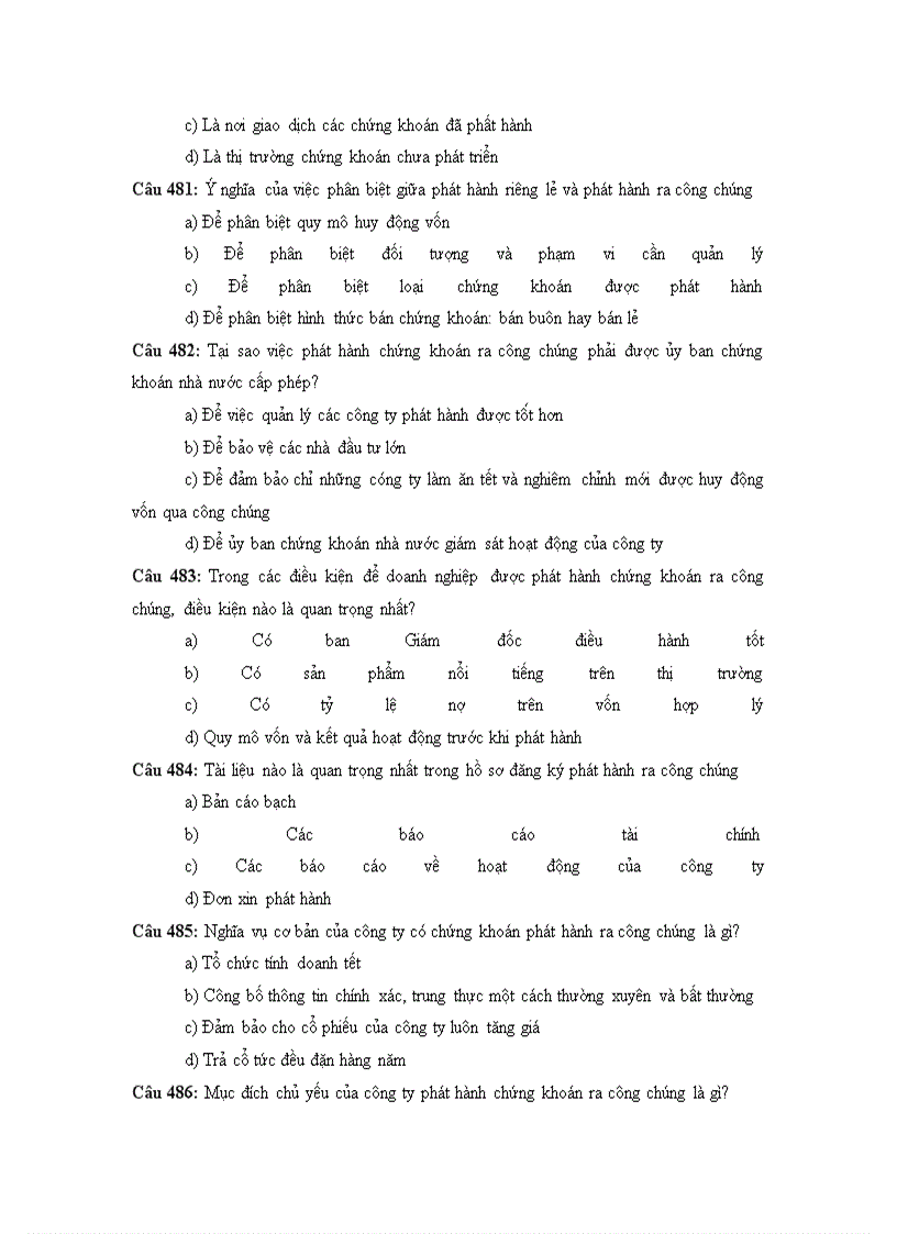 image for page 500 câu hỏi trắc nghiệm chứng khoán