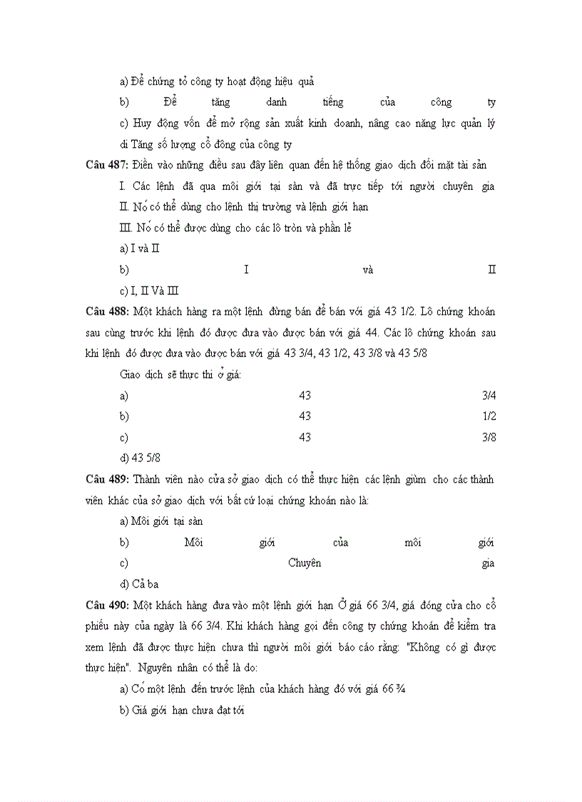 image for page 500 câu hỏi trắc nghiệm chứng khoán
