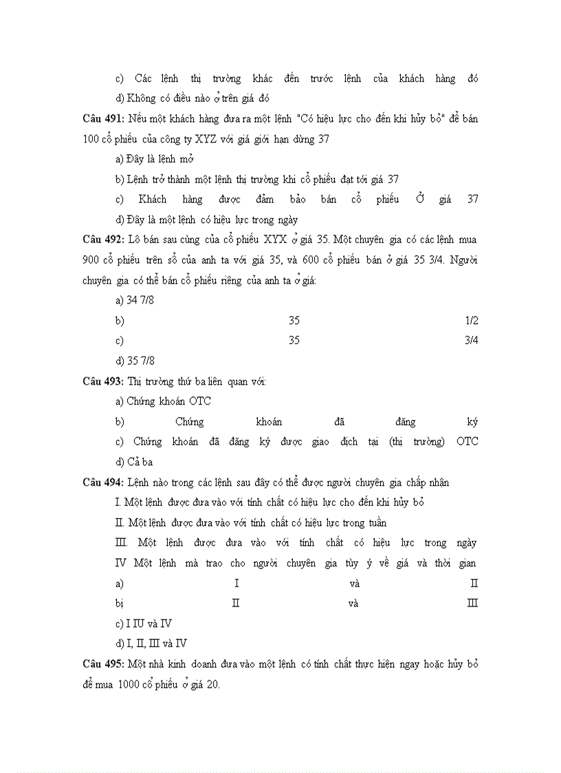 image for page 500 câu hỏi trắc nghiệm chứng khoán