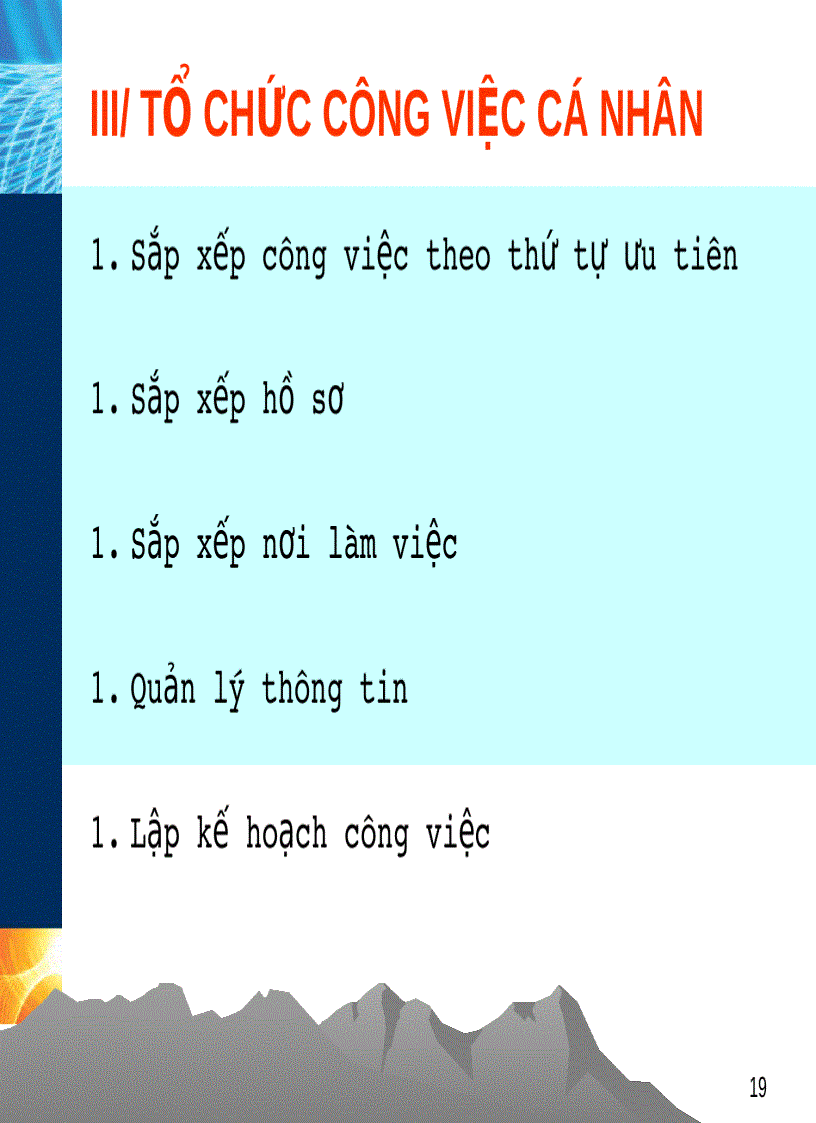 image for page Kỹ năng tổ chức công việc dành cho nhà quản trị