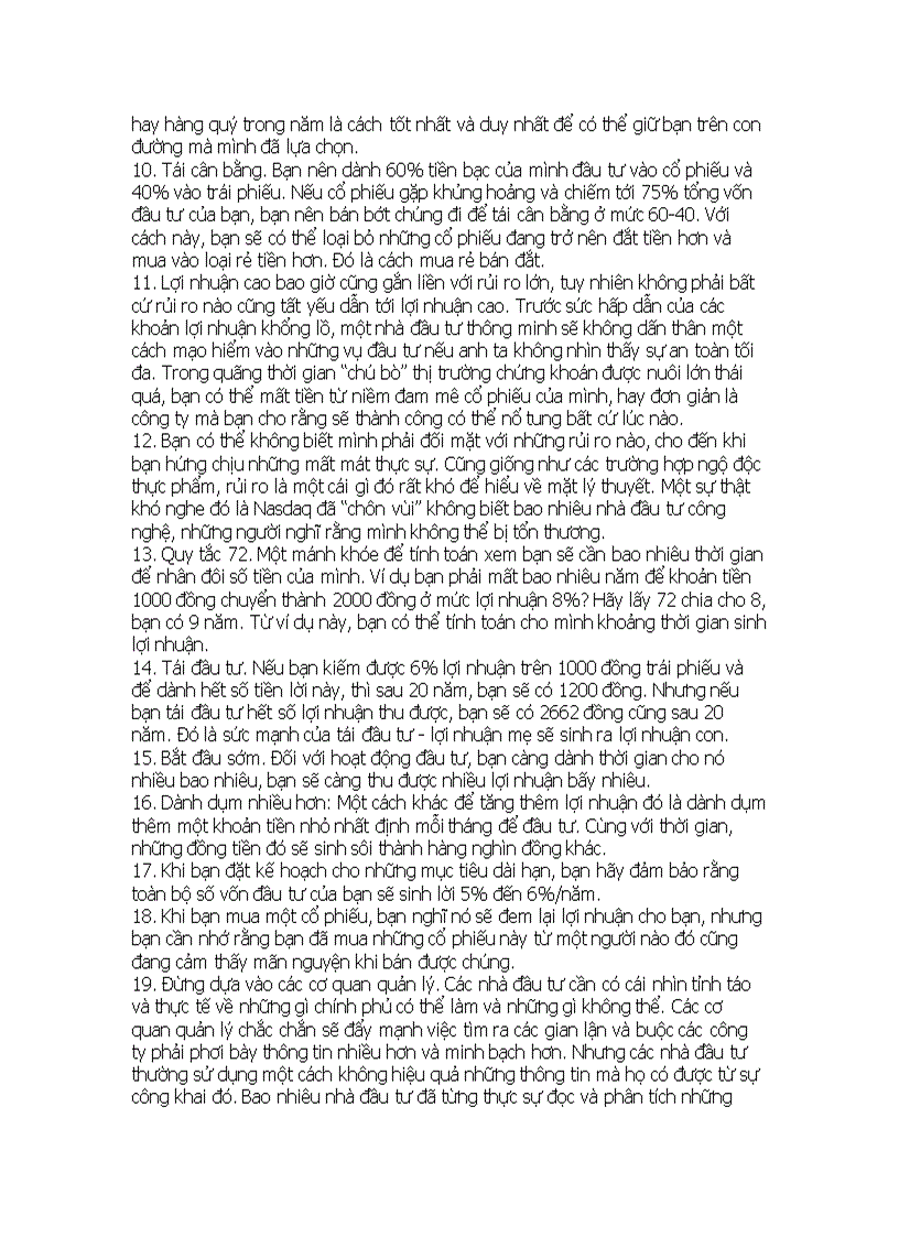 image for page Mua chứng khoán một cách khôn ngoan