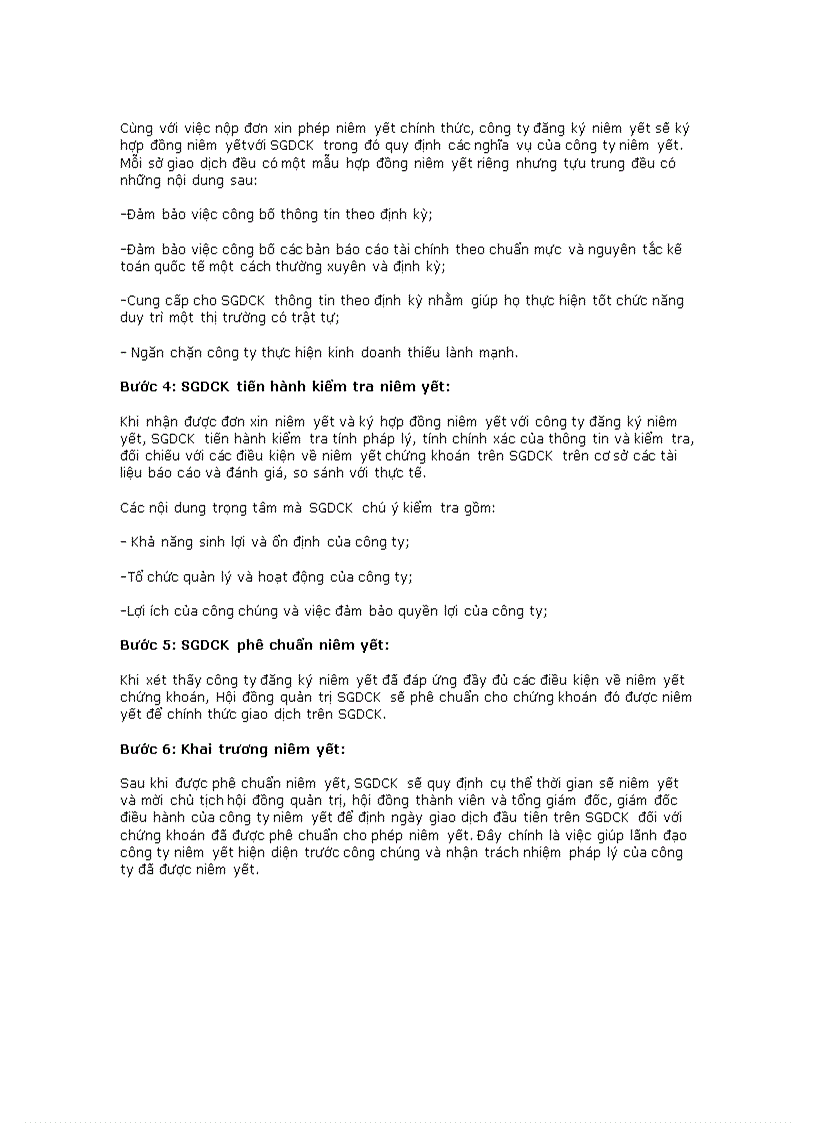 image for page Quy trình niêm yết chứng khoán