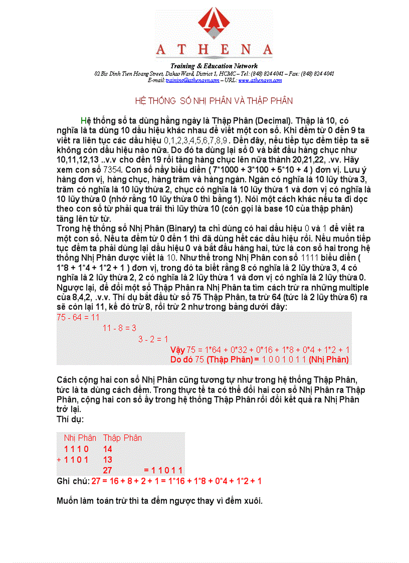 image for page Hệ thống số nhị phân và thập phân