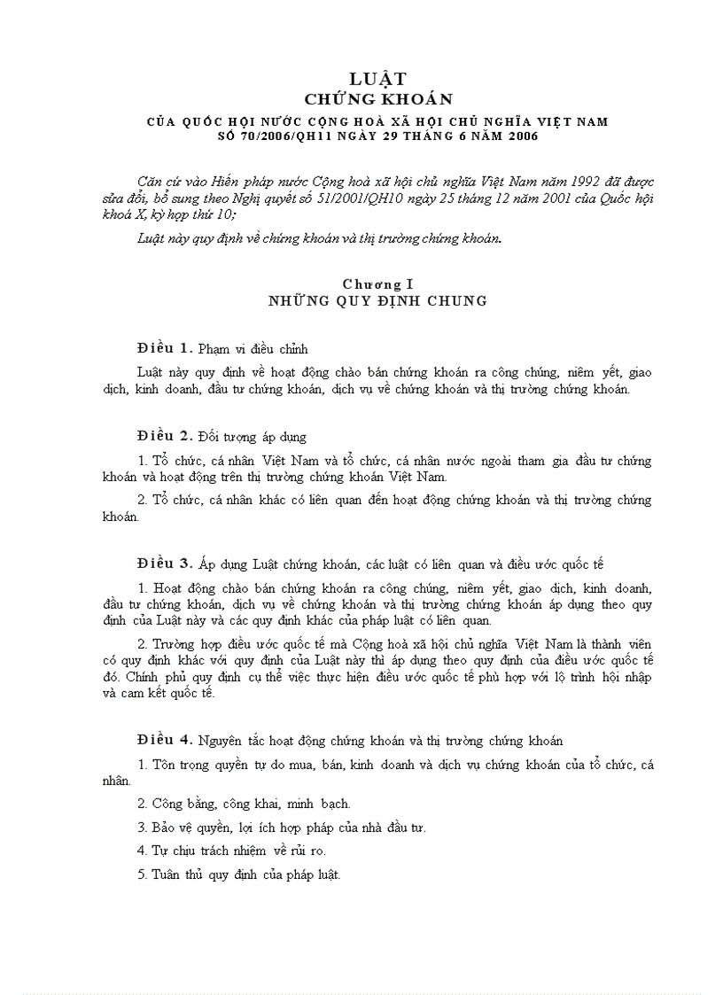 image for page Luật Chứng Khoán 2