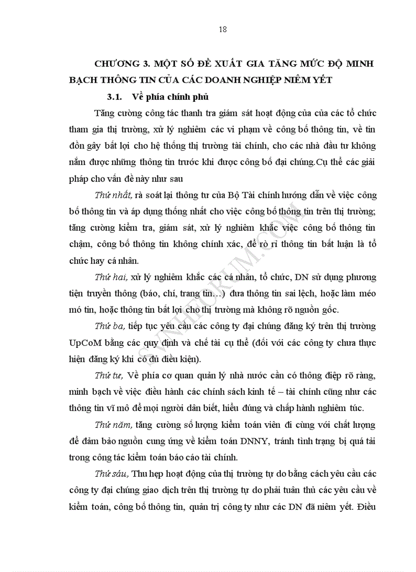 image for page Minh bạch thông tin đối với DNNY trên TTCKVN