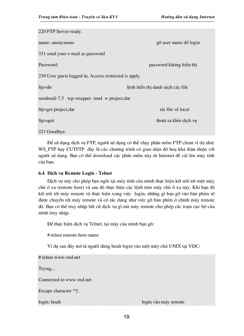 image for page Hướng dẫn sử dụng Internet 1