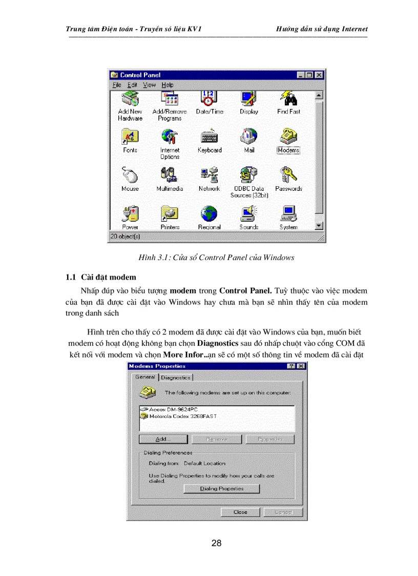 image for page Hướng dẫn sử dụng Internet 1