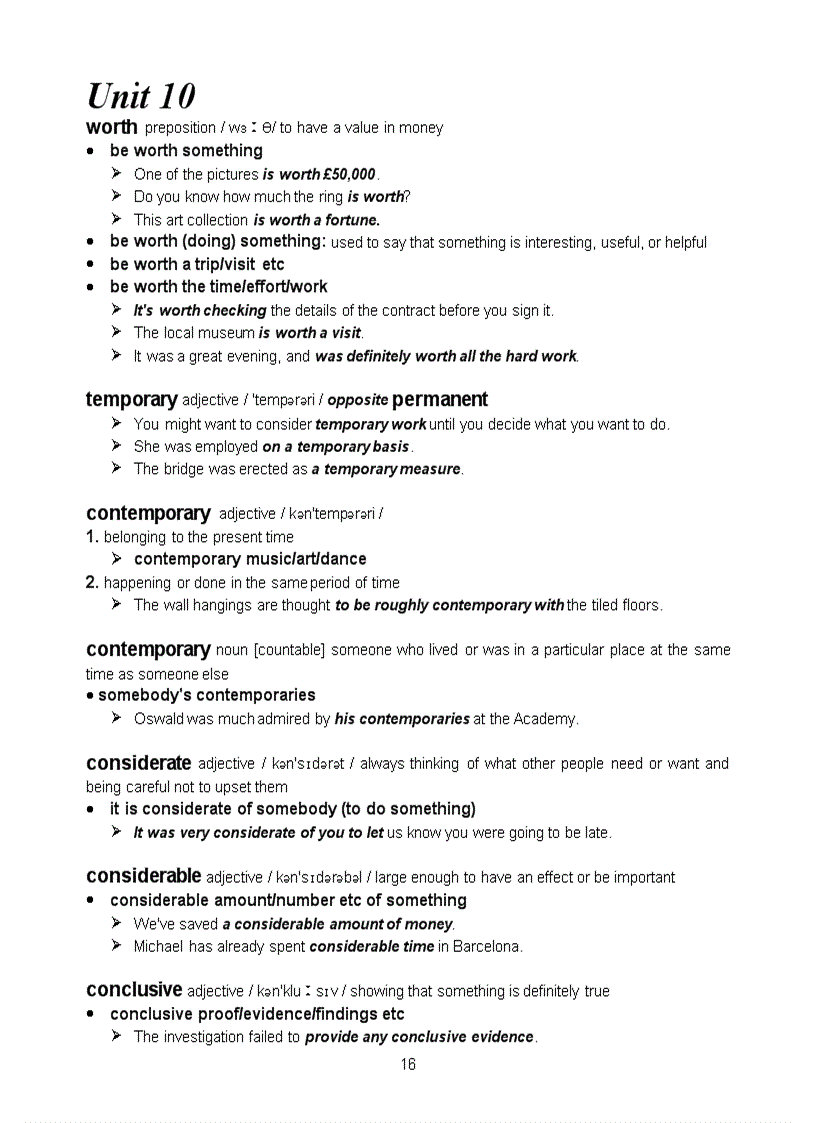 image for page Vocab English 1 Grammar