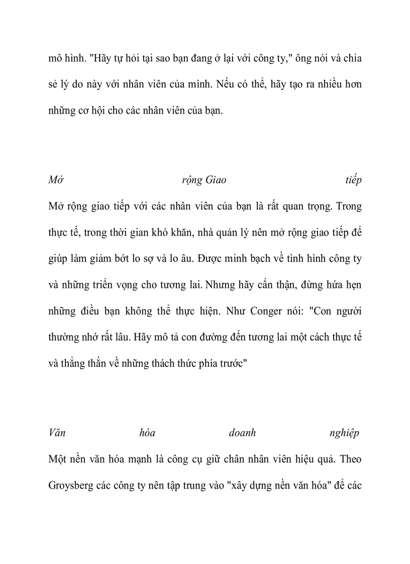 image for page Làm sao để nhà quản lý giữ được nhân viên của mình