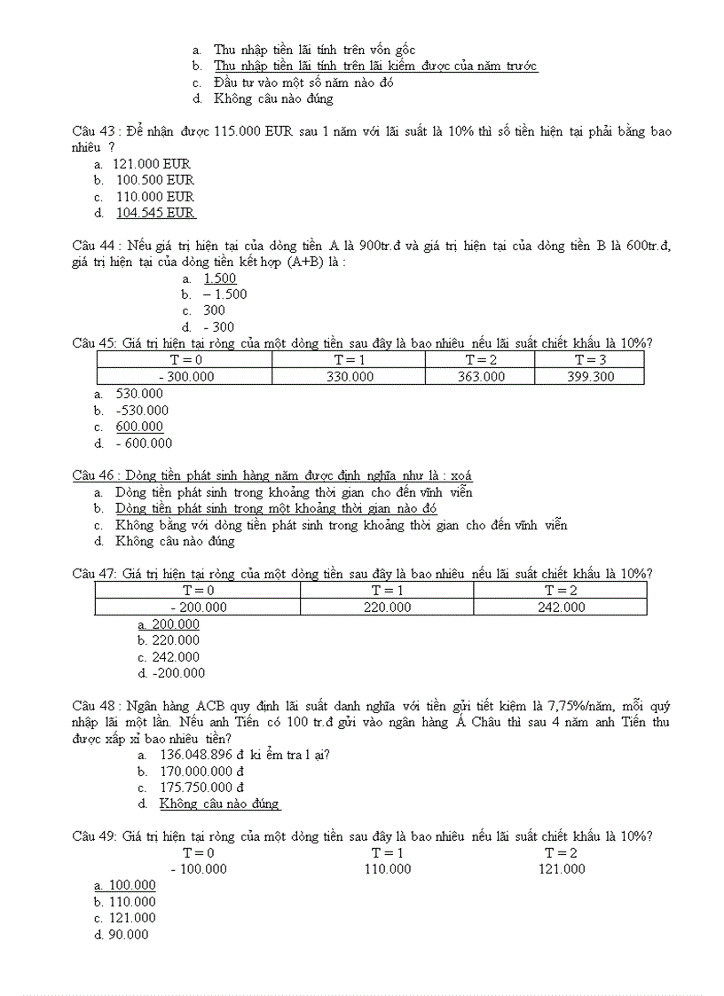 image for page Hệ thống 422 câu hỏi trắc nghiệm tài chính doanh nghiệp