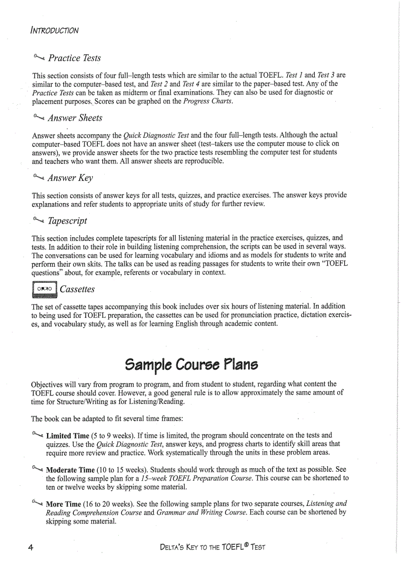 image for page Delta s key to the toefl test part 2