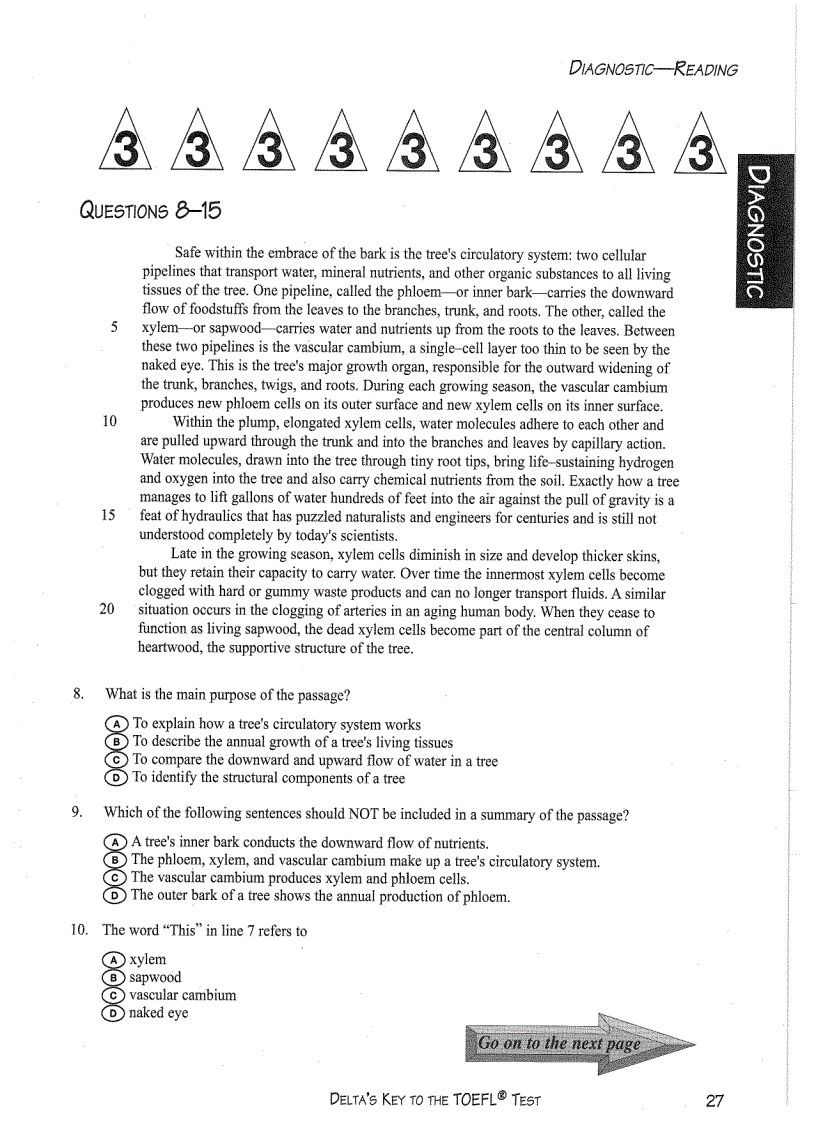 image for page Delta s key to the toefl test part 4