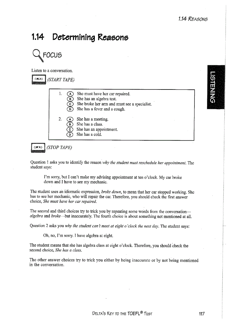 image for page Delta s key to the toefl test part 13