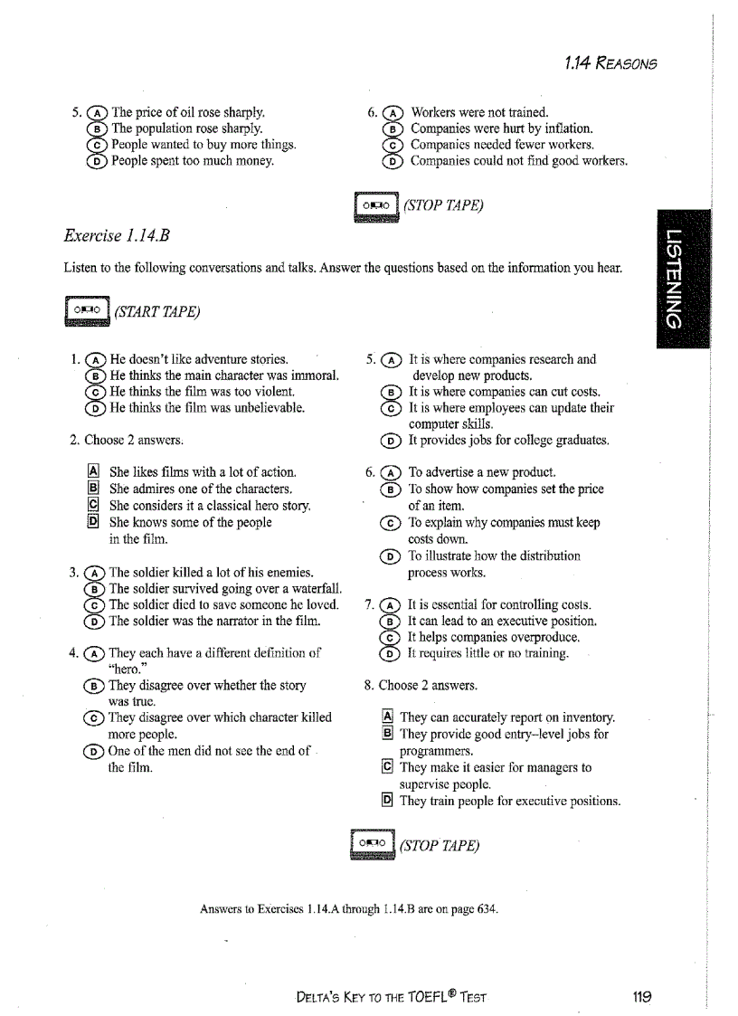 image for page Delta s key to the toefl test part 13